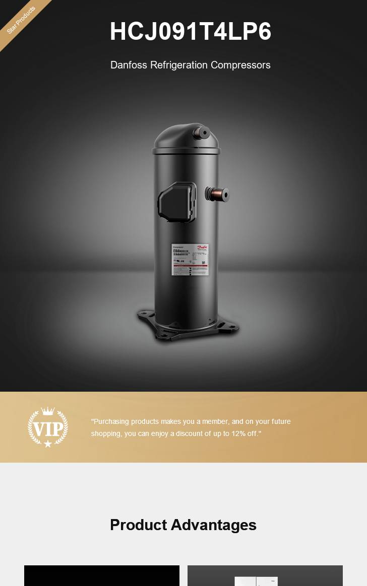 Danfoss Compressor HCJ091T4LP6, technical parameters pdf, structure diagram